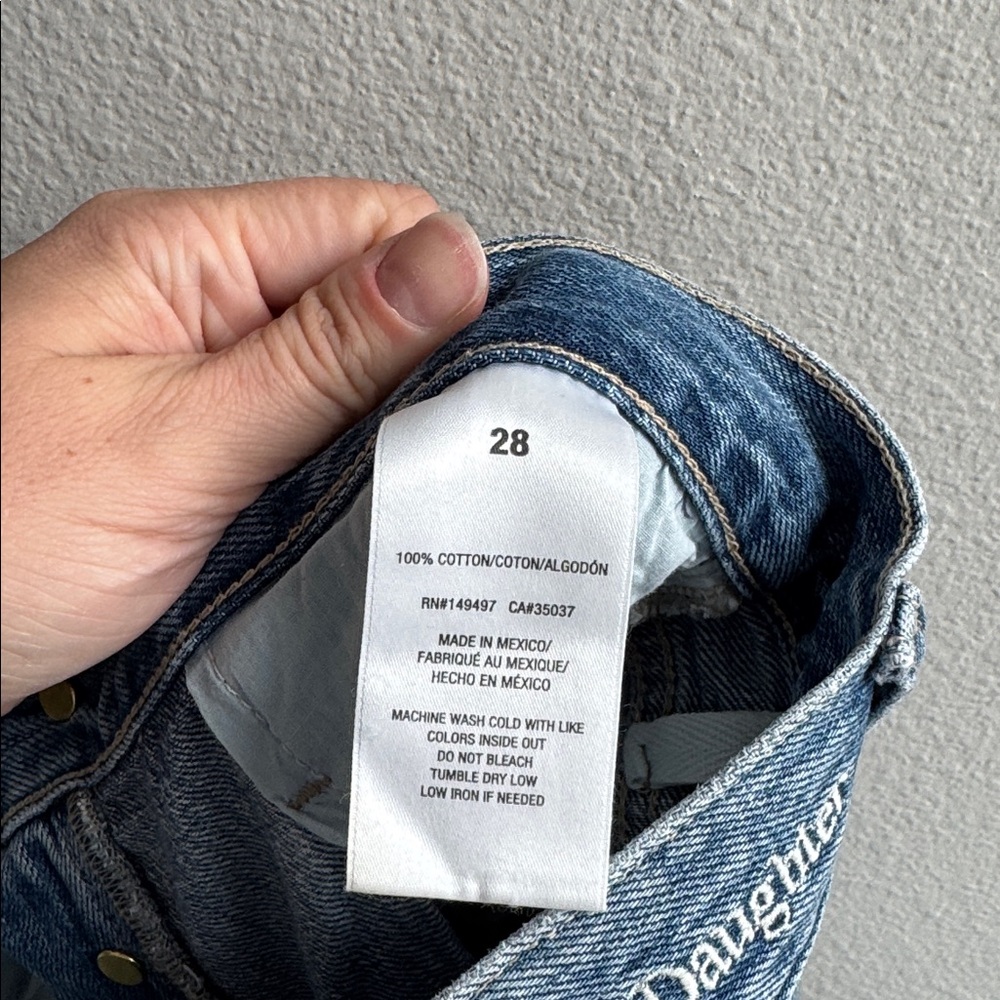 Favorite Daughter The Otto High Rise Boyfriend Distressed Knee Jeans size 28 - Picture 6 of 6